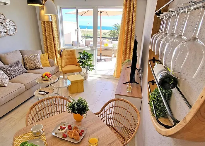 Apartman Sol, Morro Jable, Meerblick, Klimaanlage, Pool