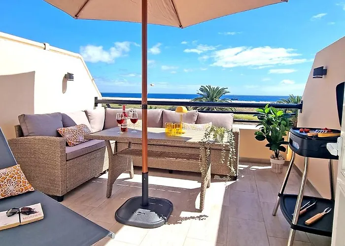 Sol, Morro Jable, Meerblick, Klimaanlage, Pool