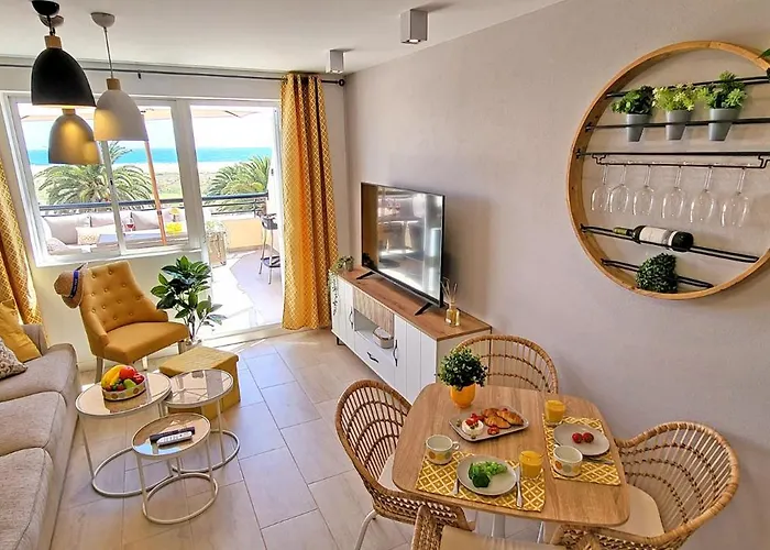 Sol, Morro Jable, Meerblick, Klimaanlage, Pool Apartman Morro Jable (Fuerteventura)